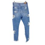 American Eagle  Stretch Destroyed Mom Jeans Distressed Ripped Size 4 EUC Photo 6