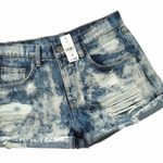 LF new Carmar ❉ Retro 80’s Acid Wash Denim High Waist Cuffed Festival Short ❉ 27 Photo 2