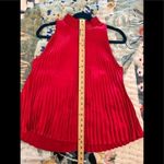 1. State  M Retro Pink Pleated Accordion Halter Tank Top Photo 7