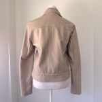 BB Dakota NWT Jack by Hazelnut Cream Faux Leather Full Zip Quilted Jacket Photo 4