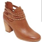 Frye  Naomi Pickstitch Shootie Heeled Leather Whiskey Ankle‎ Bootie - Size 6B Photo 0