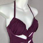 A.CHE Purple Cutout One Piece Swimsuit Size 4 B Cup Baddie Vacation Beach Pool Photo 1