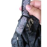 Victoria's Secret Victoria’s Secret Black Metallic Palm Lace Strappy Bodysuit Size Medium‎ Photo 8