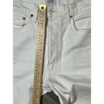 Citizens of Humanity  Florence Wide High Rise Straight Jeans White Raw Hem 26 COH Photo 8