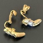 Vintage A&S ATTWOOD & SAWYER Clear Swarovski Crystal Necklace & Earrings w/ Box Gold Photo 8