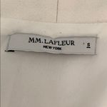 MM.LaFleur Draped Wrap Blouse | Tie Front | Short Sleeve | Cream | Size Small Photo 1