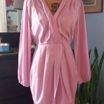 Entro  Lilac Purple Long Sleeve Tulip Hem Mini Dress NWT Photo 2