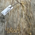 HENRY BENDEL NECKLACE WISH‎ GOLD TONE 16 Photo 0