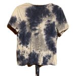 Anthropologie T.La  Size Small Multicolor Tie Dye Knot Front Scoop Neck Blouse Photo 2