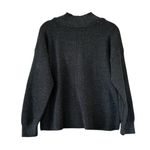 Anthropologie Daily Practice Waffle Knit Henley Sweater Top Gray Size Small Photo 5