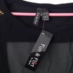 Fun & Flirt FINAL MARKDOWN Ladies' NWT  Sheer Sequined Top (L) Photo 1