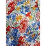 L*SPACE Izzie Smocked Bikini Top in Bright Floral Print Size Large Photo 5