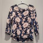 FatFace  Women's Blue Cream Floral Blouse Top Size 2 Photo 0