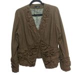 Ryu Anthropologie  Women's Brown Wool Blend Jacket Size Large Photo 0