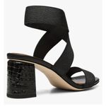 Donald Pliner New Parly Stretch Elastic Heeled Sandal Black Size 8.5 Photo 1