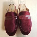 Hot Kiss Cranberry Red Rounded Mules Size 6 Photo 2