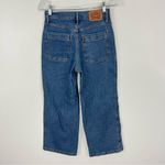 Levi's Mile High Cropped Wide Leg Jeans FYI Light Wash Size 26 Photo 7