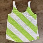 Mossimo Supply Co Green & White Striped Tank Top S Photo 2