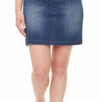 S.C. & Co stretch denim pull on mini skirt skort with tummy control M Blue Size M Photo 0