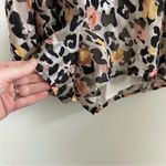 Hutch  Anthropologie Ivory Surplice Leopard Short Sleeve Romper 4 Photo 4