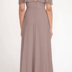 Jenny Yoo  Mila Cold Shoulder Chiffon Gown Photo 1