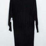 Babaton NWT Womens Bogart Turtleneck Knit Sweater Dress Size L Black Minimalist Photo 0