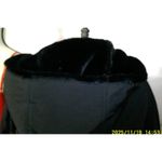 NWT $675 Jane Post S Womens Reversible Cocoon Coat Faux Fur Black Soft Warm Hood Photo 2