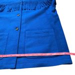 VTG Clifford & Willis Coat Royal Blue Fringe Trim Boho Chic Cowgirl Ranch Style Size XL Photo 7