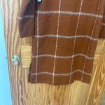 Old Navy Relaxed Plaid Soft-Brushed Overcoat in Burnt Orange Size Small. Photo 7