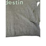 Beach Folly Destin Graphic Crewneck Sweater Light Blue Text Women L 100%cotton Gray Size L Photo 2