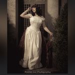 90s corset floral wedding dress Size 4 Photo 12