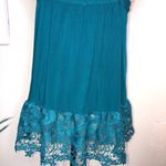 Entro Halter Style Crochet Teal Tank Top Size Small Photo 7