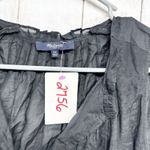 Madewell Shirt Women Size XS Black Cotton V-Neck Tie Collar Sleeveless Blouse Photo 1