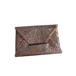 BCBGMAXAZRIA  Rose Gold Silver Reversible Sequin Clutch Handbag Photo 1