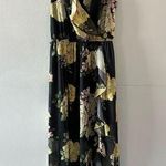 Disney Princess Dress Women's XS Black Floral Fairy Grunge Long Maxi Sheer Photo 0