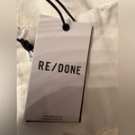 RE/DONE  70’s Lace-Up Skirt Mini High Rise Denim Women’s Vintage White Size 26 Photo 14