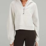Lululemon  Bone White Scuba Oversized Cropped Hoodie Photo 0