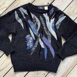 20ANS By Mariea Kim Women's Vintage Black Beaded Sweater Size M 80's Era Size M Photo 0