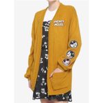 Her Universe Disney  Cardigan Sweater Womens Medium Mickey Mouse Embroidered Open Photo 3