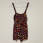 Urban Outfitters Tate Tie Romper Strawberry Maroon Ruffle size medium Photo 2