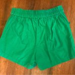 J.Crew belted shorts. Women’s 4 Kelly Green Linen blend Pockets Preppy Causal Photo 3