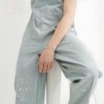 Aerie Women's Werk Play Twill Pain Splatter Green Overalls XS Photo 0