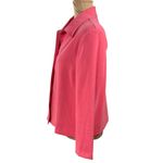 Briggs Petite Jacket Melon Pink Medium M Petite Stretch Button Front Photo 1