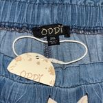 Oddy NWT Size 3XL Blue Chambray 100% Cotton Paperbag Pull On Jogger Pants Photo 3