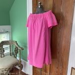 Vineyard Vines  Malibu Pink Madison Off The Shoulder Dress -Sz M 🧡🎀 Photo 3