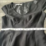 Evan Picone  Black Sheath Dress V-Neck Cap Sleeve Photo 6