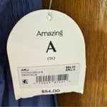 NEW Arula Laine Babydoll Dress Short Puff Sleeve Mini Denim Blue Amazing 1X Photo 7