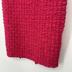Urban Outfitters  Kimmy Bubble Knit Midi Skirt Pink Crinkle Pull On Size S Photo 4