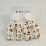 Cute Acrylic Dangle Earrings With Beige Door Photo 4