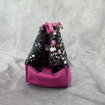 Tahari  Purple Star Double Zip Toiletries Snap Makeup Cosmestics Bag Photo 3